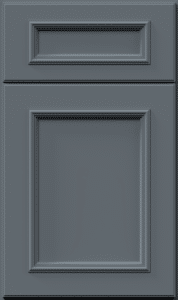 Fabuwood imperio cabinet door in denim blue finish