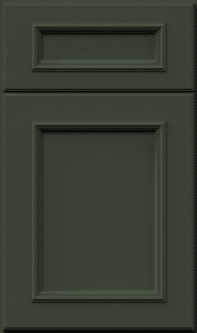 Fabuwood imperio cabinet door in hunter green