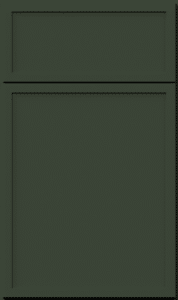 Fabuwood luna cabinet door in hunter green finish