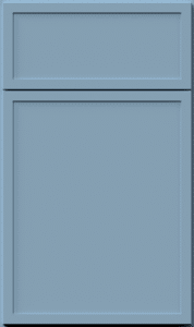 Fabuwood luna cabinet door in ocean blue finish