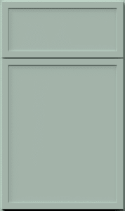 Fabuwood luna cabinet door in sage green finish