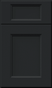 Fabuwood nexus cabinet door in pitch black finish