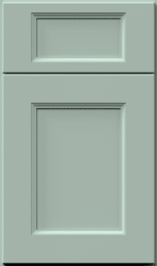 Fabuwood nexus cabinet door in sage green finish