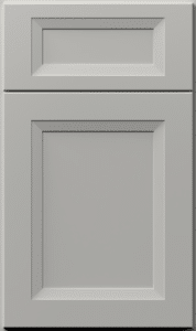 Fabuwood Onyx cabinet door in cloud white finish