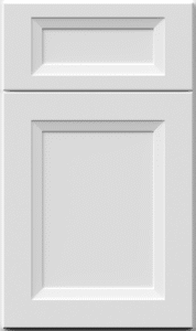 Fabuwood onyx cabinet door in frost white finish