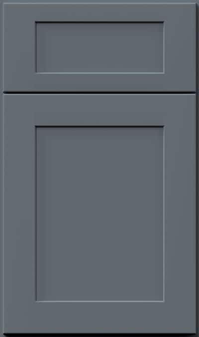 Fabuwood Cabinets Denim Blue Express Custom Color shown on Galaxy doors style