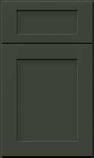 Fabuwood Cabinets Hunter Green Express Custom Color shown on Galaxy door style