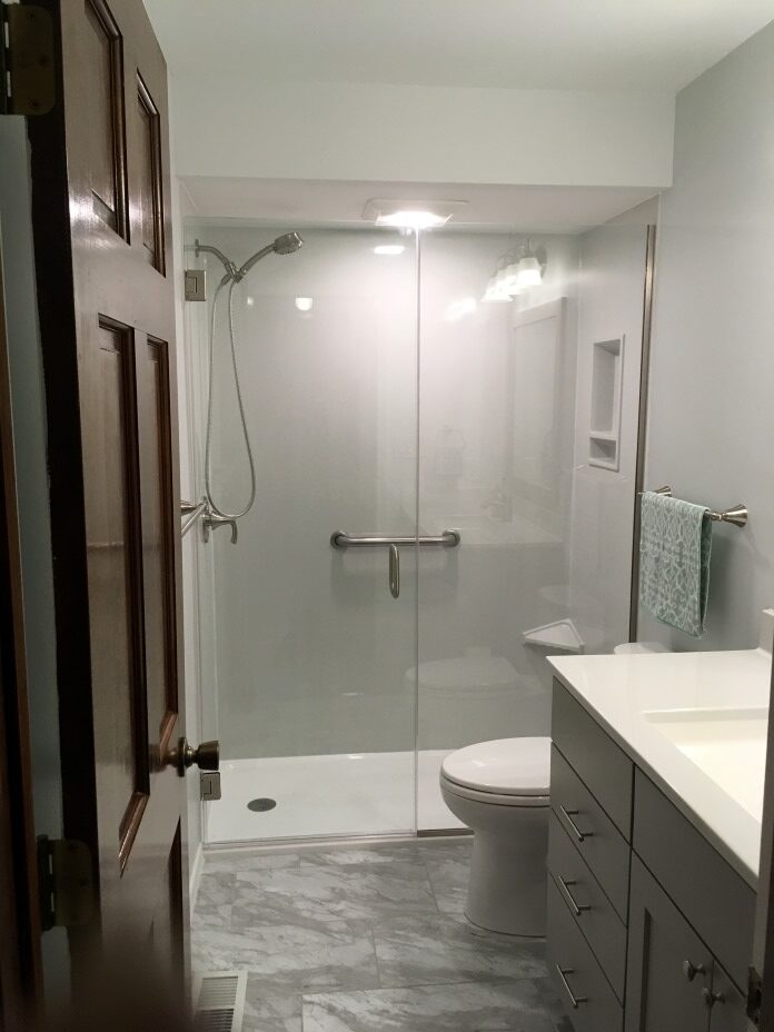 Thompson Price bathroom remodel in st louis mo after remodeling took place