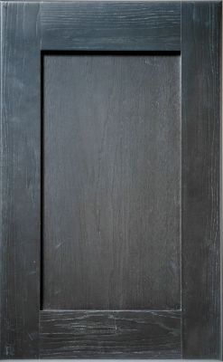 Shaker cabinet door style in dark stain