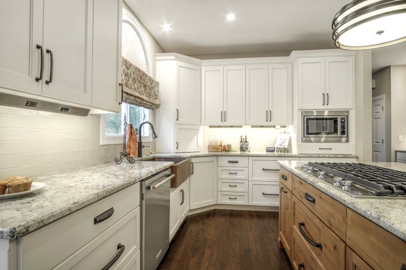 Work area in kitchen after remodel was completed